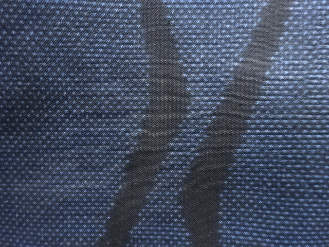 JAPANESE KIMONO / ANTIQUE GEOMETRIC PATTERN WOVEN DORO OSHIMA TSUMUGI 